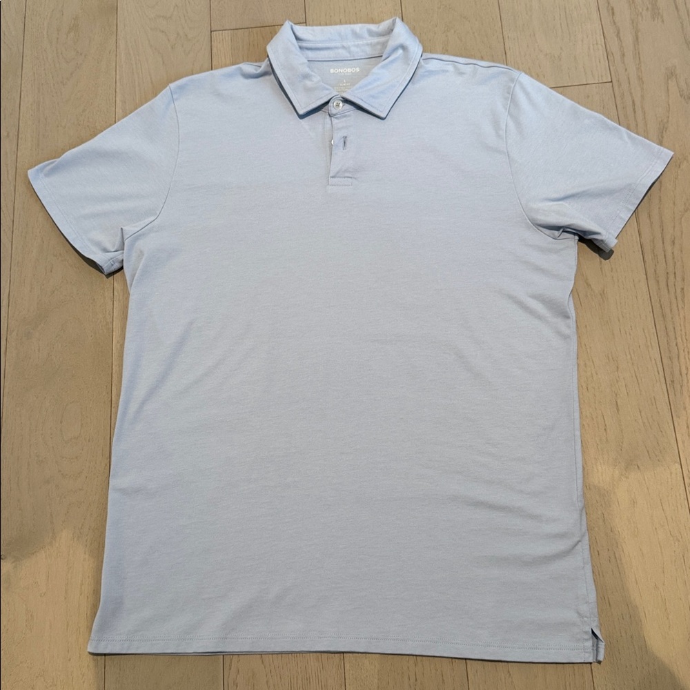 Bonobos Light Blue Pima Performance Polo Shirt (Large, Slim)